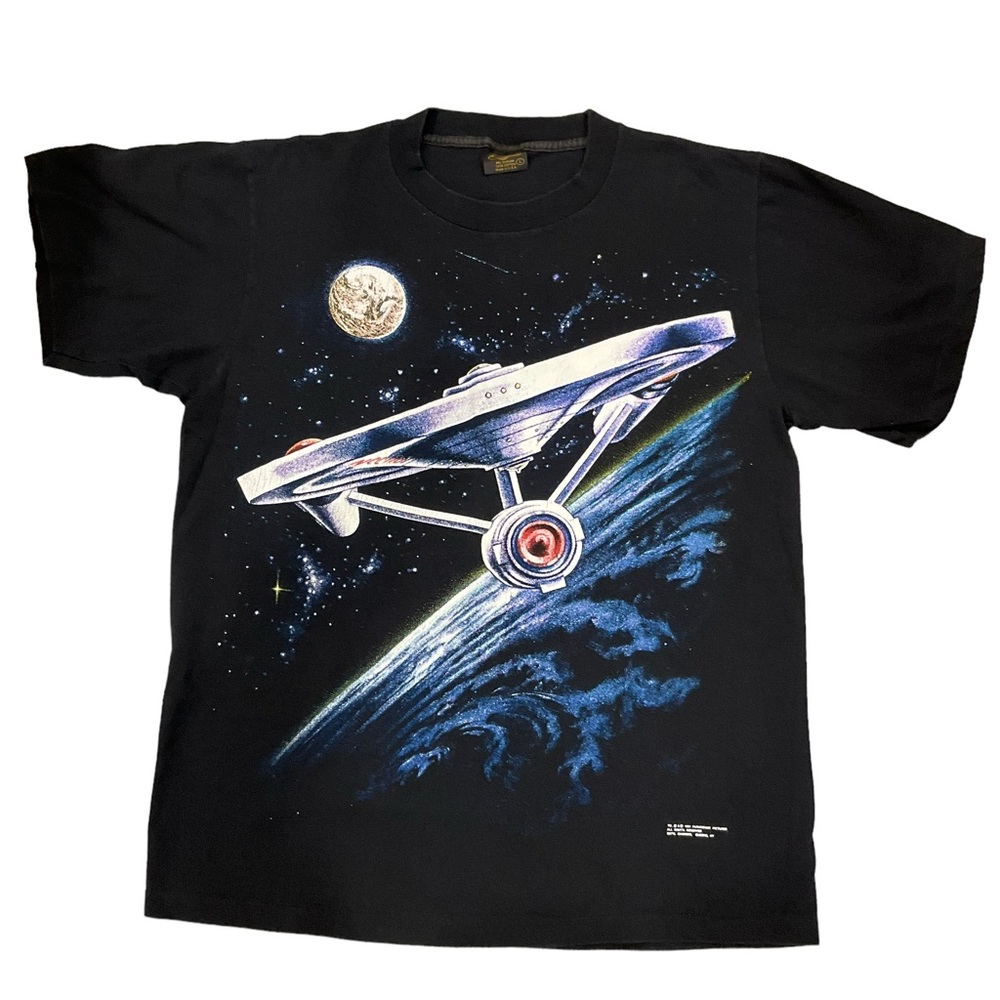 Vintage Changes Star Trek USS Enterprise Spaceship T-Shirt Trekkie 90’s …